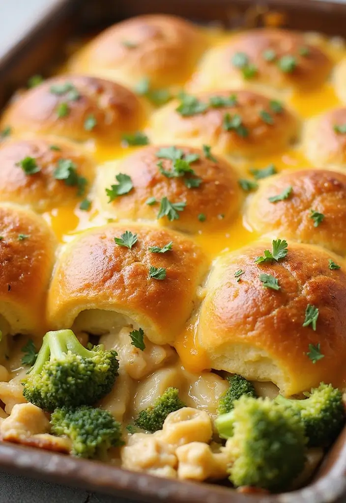 30 Chicken Pot Pie Casserole Crescent Recipes That Are Golden & Cheesy 3 30 Chicken Pot Pie Casserole Crescent Recipes That Are Golden & Cheesy - 2. Cheesy Chicken & Broccoli Casserole