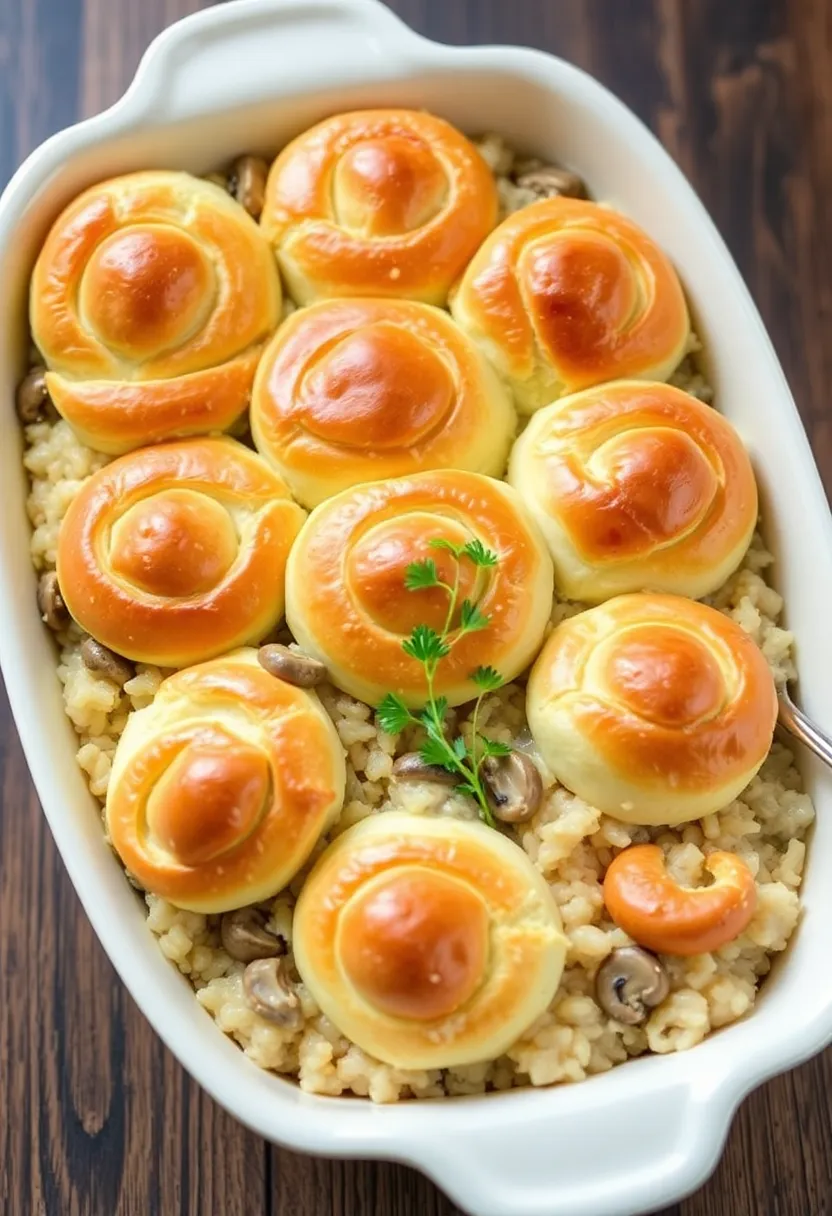 30 Chicken Pot Pie Casserole Crescent Recipes That Are Golden & Cheesy 29 30 Chicken Pot Pie Casserole Crescent Recipes That Are Golden & Cheesy - 28. Chicken & Mushroom Risotto Casserole