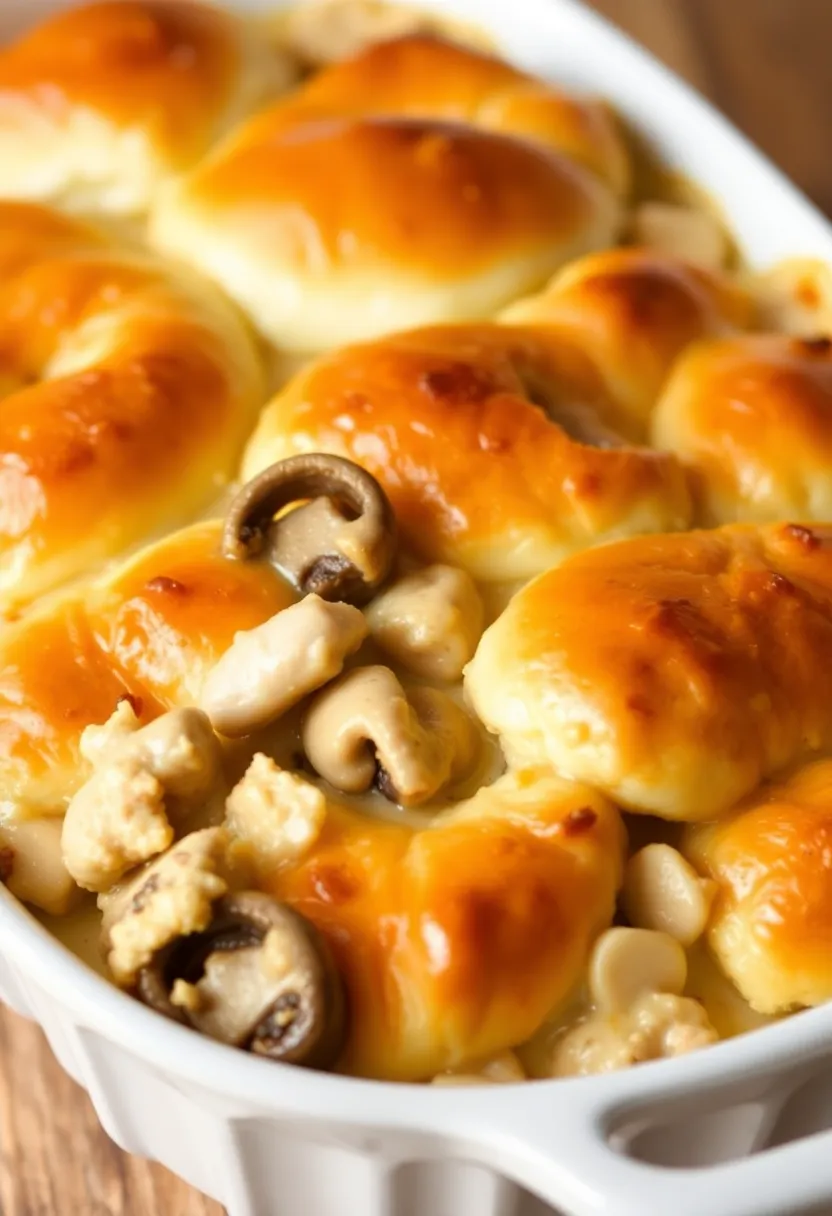 30 Chicken Pot Pie Casserole Crescent Recipes That Are Golden & Cheesy 8 30 Chicken Pot Pie Casserole Crescent Recipes That Are Golden & Cheesy - 7. Creamy Chicken & Mushroom Casserole