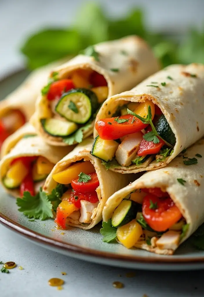 30 Chicken Roll Ups Stuffed Recipes That Feel Indulgent & Easy 11 30 Chicken Roll Ups Stuffed Recipes That Feel Indulgent & Easy - 10. Veggie Loaded Chicken Roll Ups