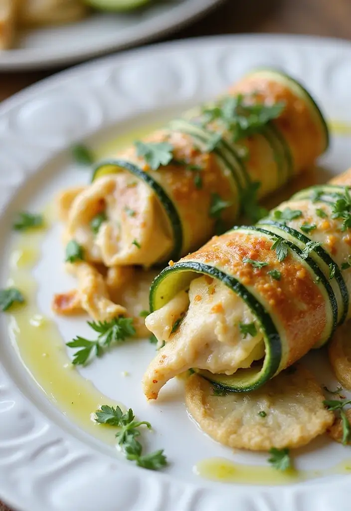 30 Chicken Roll Ups Stuffed Recipes That Feel Indulgent & Easy 23 30 Chicken Roll Ups Stuffed Recipes That Feel Indulgent & Easy - 22. Zucchini and Chicken Roll Ups
