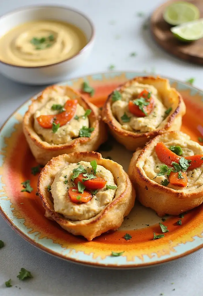 30 Chicken Roll Ups Stuffed Recipes That Feel Indulgent & Easy 28 30 Chicken Roll Ups Stuffed Recipes That Feel Indulgent & Easy - 27. Roasted Red Pepper and Hummus Chicken Roll Ups