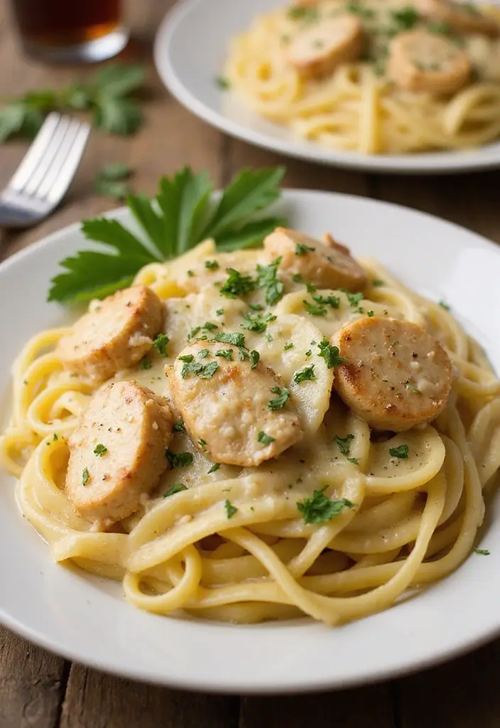 30 Chicken and Pasta Recipes That Always Impress 7 30 Chicken and Pasta Recipes That Always Impress - 1. Creamy Garlic Parmesan Chicken Pasta