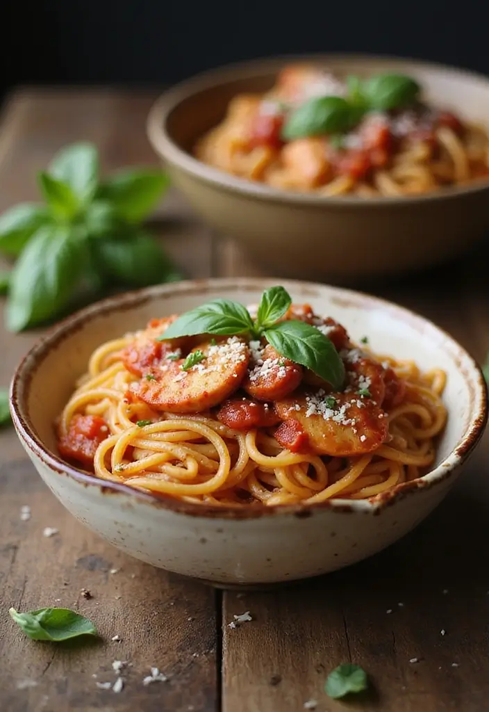 30 Chicken and Pasta Recipes That Always Impress 29 30 Chicken and Pasta Recipes That Always Impress - 13. Chicken Marinara Pasta