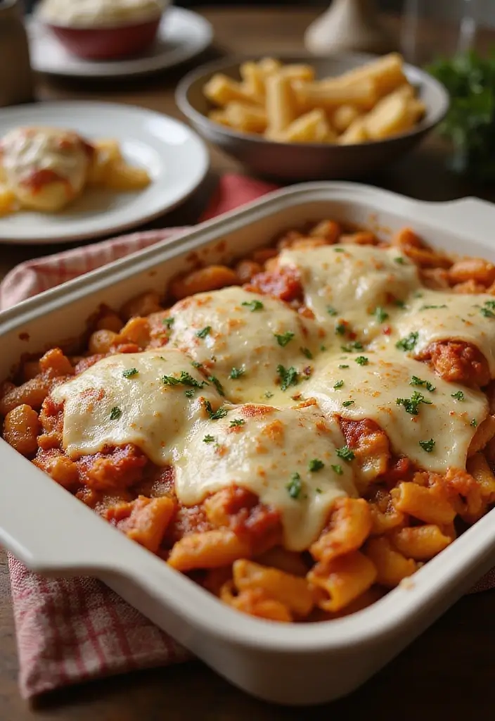 30 Chicken and Pasta Recipes That Always Impress 33 30 Chicken and Pasta Recipes That Always Impress - 17. Baked Chicken Parmesan Pasta