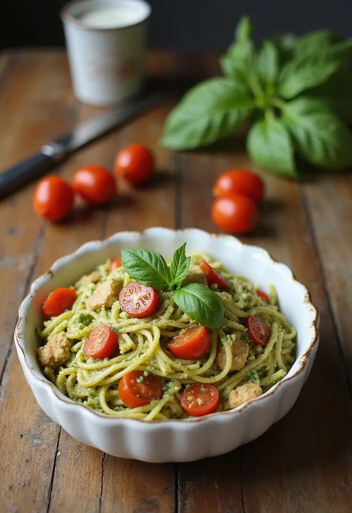 30 Chicken and Pasta Recipes That Always Impress 42 30 Chicken and Pasta Recipes That Always Impress - 26. Chicken Pesto Pasta