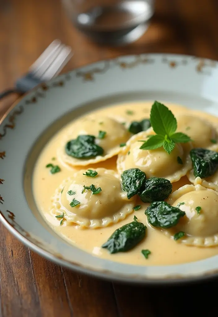 30 Chicken and Pasta Recipes That Always Impress 44 30 Chicken and Pasta Recipes That Always Impress - 28. Chicken and Spinach Ravioli