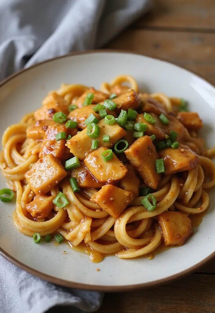30 Chicken and Pasta Recipes That Always Impress 24 30 Chicken and Pasta Recipes That Always Impress - 8. Honey Garlic Chicken Pasta