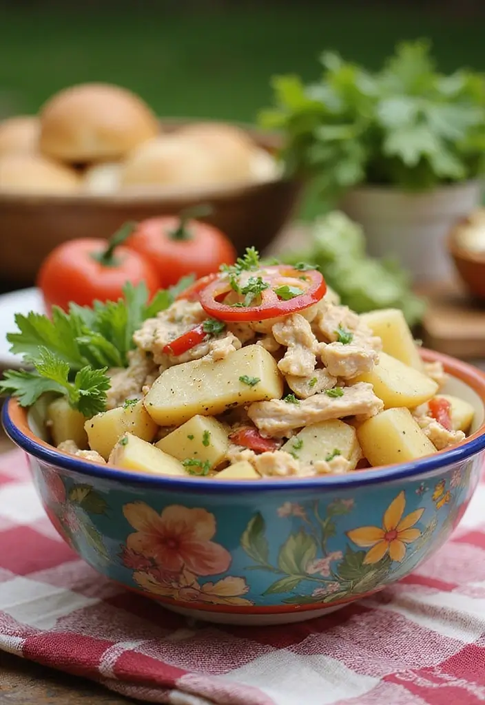 30 Chicken and Potato Recipes That Are Filling & Delicious - 16. Chicken and Potato Salad