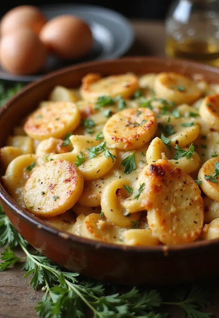 30 Chicken and Potato Recipes That Are Filling & Delicious - 29. Chicken and Potato Pasta Bake