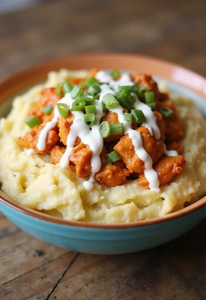 30 Chicken and Potato Recipes That Are Filling & Delicious - 7. Buffalo Chicken and Potato Bowls