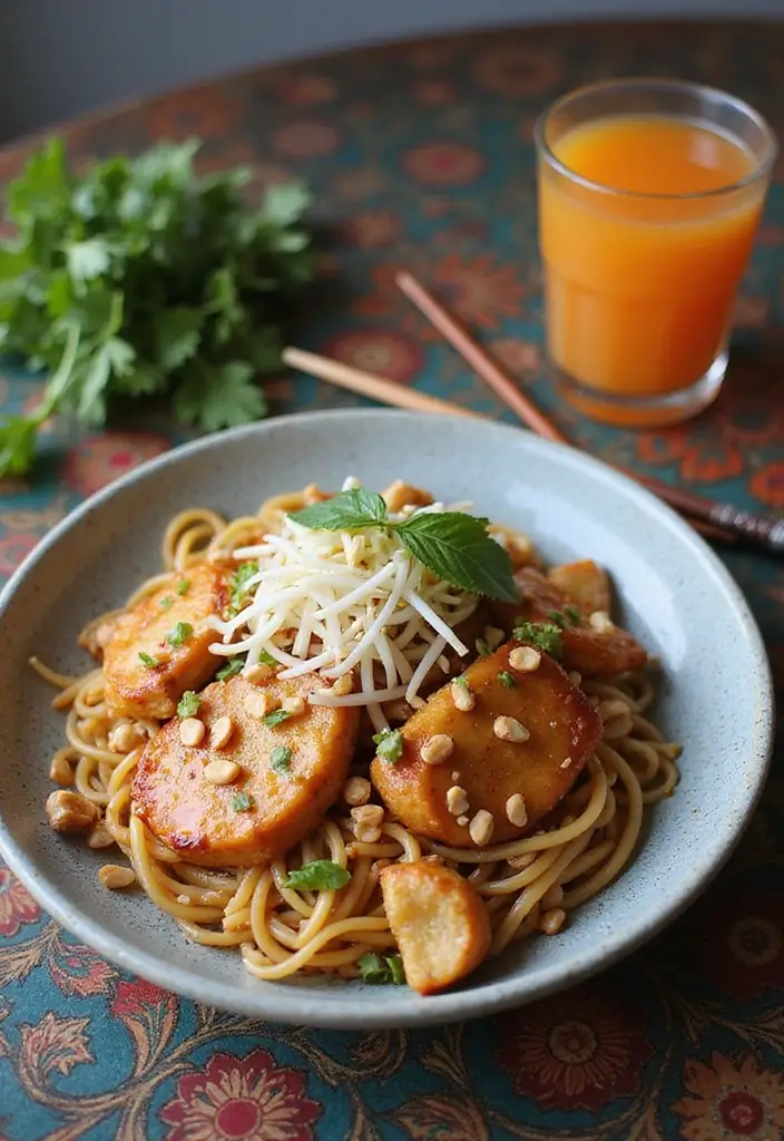 30 Honey Garlic Chicken Noodles That Are Quick and Cozy 11 30 Honey Garlic Chicken Noodles That Are Quick and Cozy - 10. Honey Garlic Chicken Pad Thai