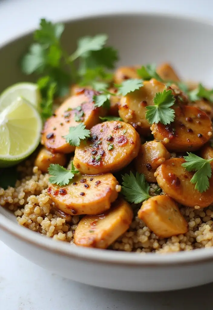 30 Honey Garlic Chicken Noodles That Are Quick and Cozy 15 30 Honey Garlic Chicken Noodles That Are Quick and Cozy - 14. Honey Garlic Chicken and Quinoa Noodles