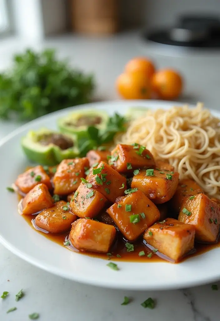 30 Honey Garlic Chicken Noodles That Are Quick and Cozy 20 30 Honey Garlic Chicken Noodles That Are Quick and Cozy - 19. Honey Garlic Chicken and Rice Noodles
