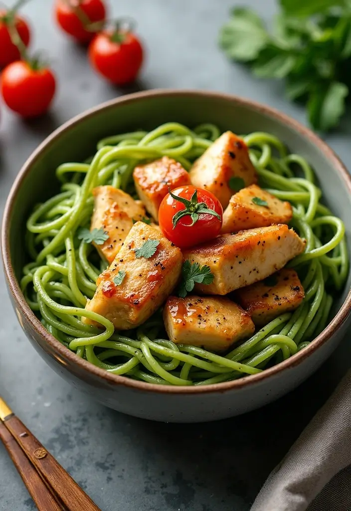 30 Honey Garlic Chicken Noodles That Are Quick and Cozy 21 30 Honey Garlic Chicken Noodles That Are Quick and Cozy - 20. Honey Garlic Chicken and Pesto Noodles