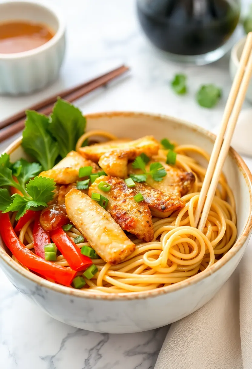 30 Honey Garlic Chicken Noodles That Are Quick and Cozy 27 30 Honey Garlic Chicken Noodles That Are Quick and Cozy - 26. Honey Garlic Chicken Soba Noodles with Veggies