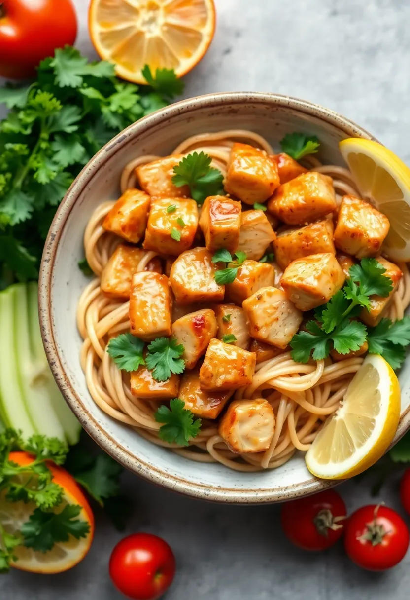30 Honey Garlic Chicken Noodles That Are Quick and Cozy 29 30 Honey Garlic Chicken Noodles That Are Quick and Cozy - 28. Honey Garlic Chicken and Whole Wheat Noodles