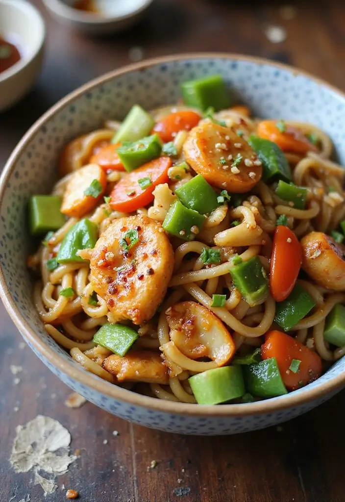 30 Honey Garlic Chicken Noodles That Are Quick and Cozy 7 30 Honey Garlic Chicken Noodles That Are Quick and Cozy - 6. Honey Garlic Chicken Lo Mein