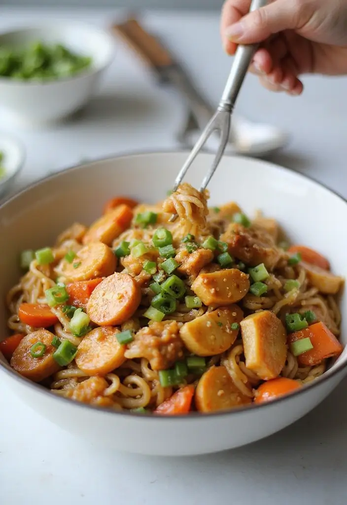30 Honey Garlic Chicken Noodles That Are Quick and Cozy 9 30 Honey Garlic Chicken Noodles That Are Quick and Cozy - 8. Honey Garlic Chicken Udon Stir-Fry
