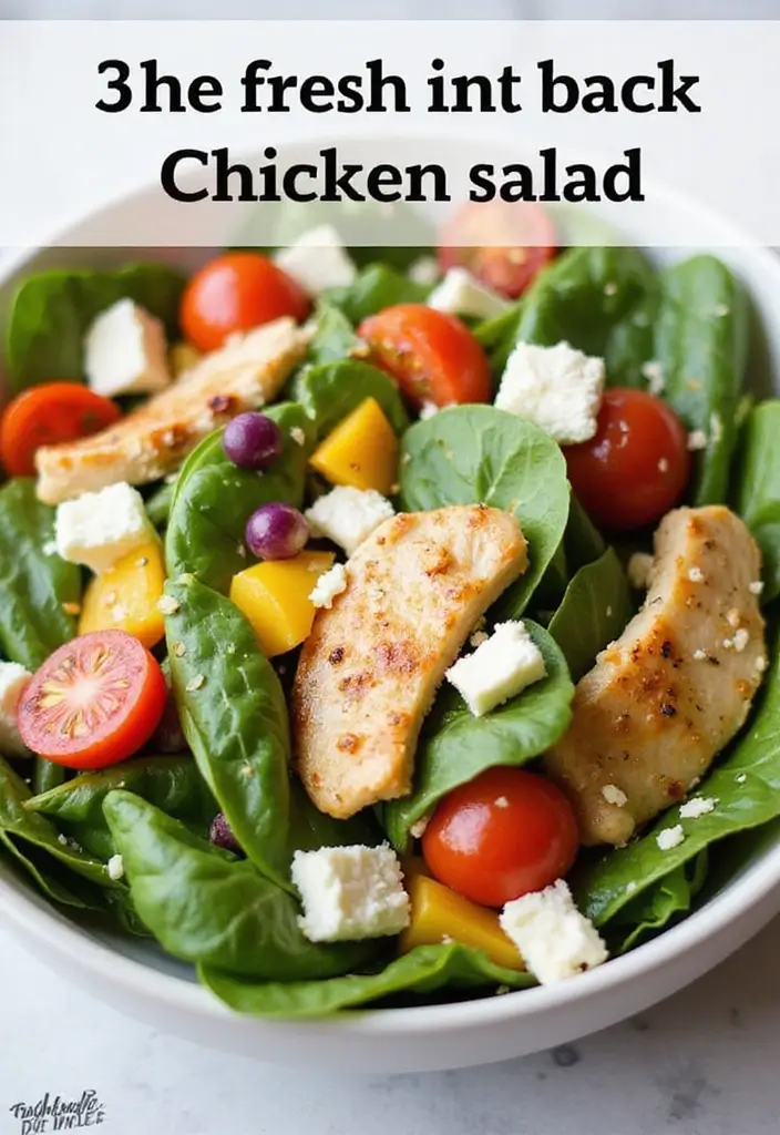 30 Panera Chicken Salad Recipe Copycats That Are Fresh & Creamy - 12. Spinach Chicken Salad