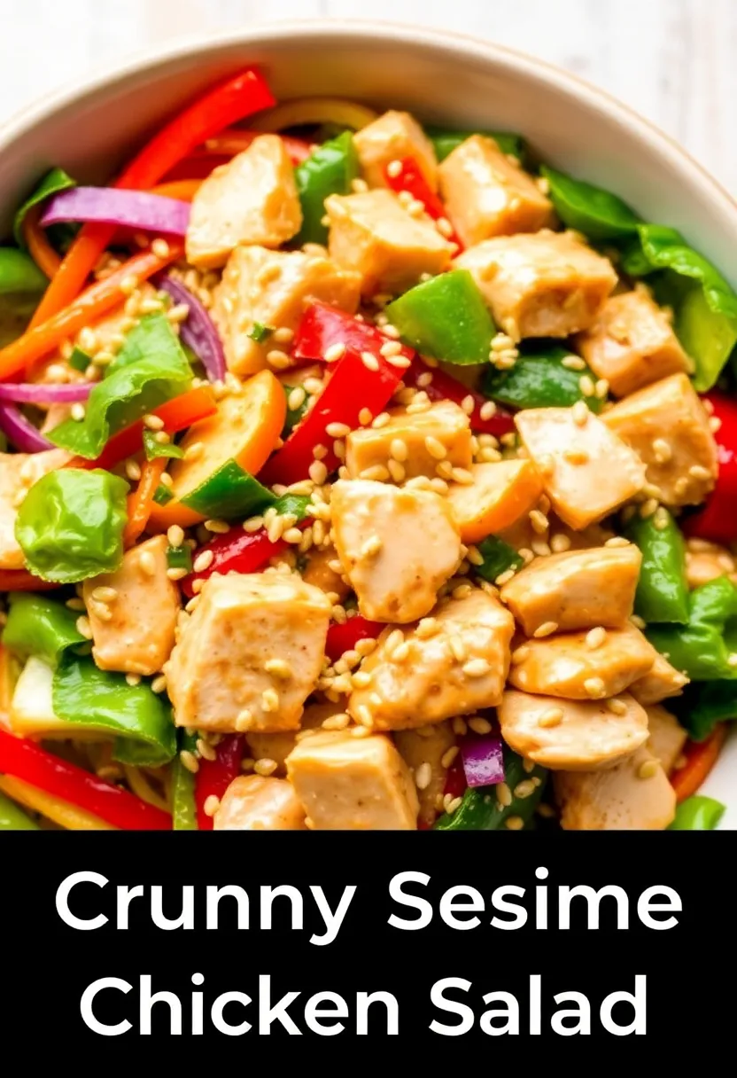 30 Panera Chicken Salad Recipe Copycats That Are Fresh & Creamy - 21. Sesame Chicken Salad