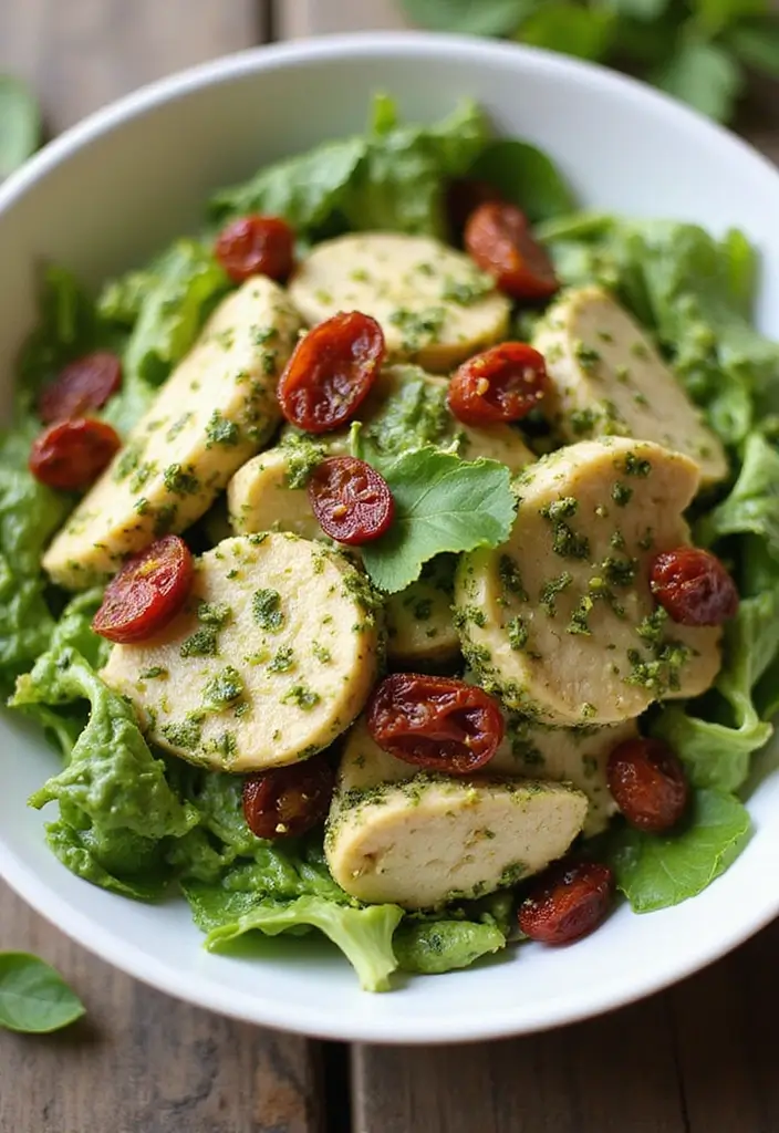 30 Panera Chicken Salad Recipe Copycats That Are Fresh & Creamy - 7. Pesto Chicken Salad