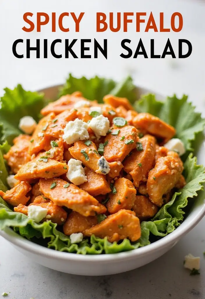 30 Panera Chicken Salad Recipe Copycats That Are Fresh & Creamy - 9. Buffalo Chicken Salad