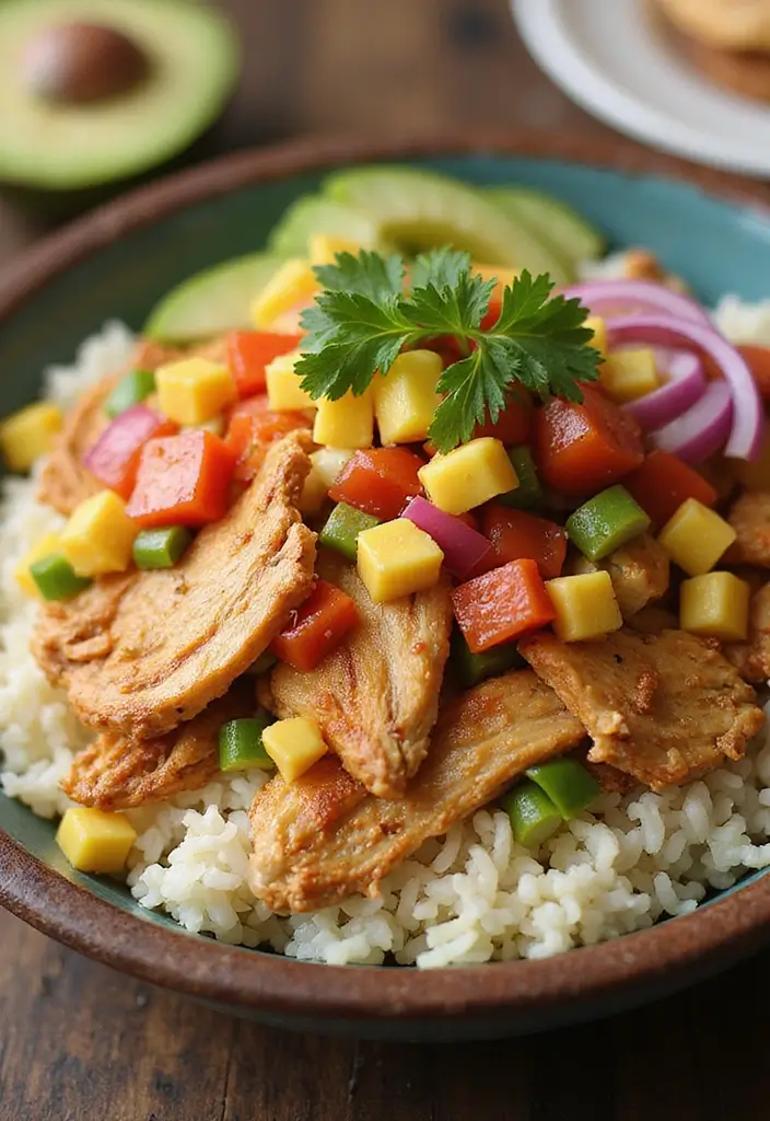 30 Slow Cooker Hawaiian Chicken Recipes That Are Sweet & Tropical 28 30 Slow Cooker Hawaiian Chicken Recipes That Are Sweet & Tropical - 27. Hawaiian Chicken Burrito Bowls