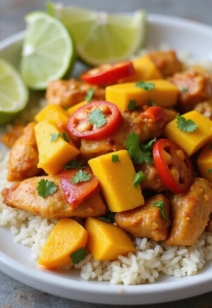 30 Slow Cooker Hawaiian Chicken Recipes That Are Sweet & Tropical 4 30 Slow Cooker Hawaiian Chicken Recipes That Are Sweet & Tropical - 3. Mango Habanero Chicken