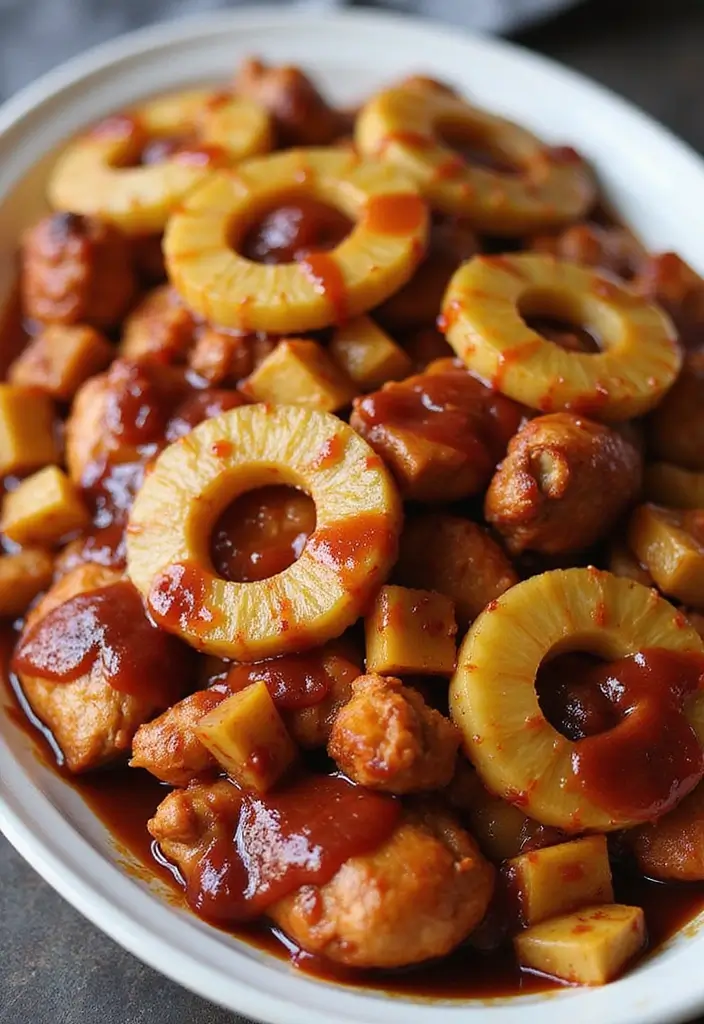 30 Slow Cooker Hawaiian Chicken Recipes That Are Sweet & Tropical 6 30 Slow Cooker Hawaiian Chicken Recipes That Are Sweet & Tropical - 5. BBQ Pineapple Chicken