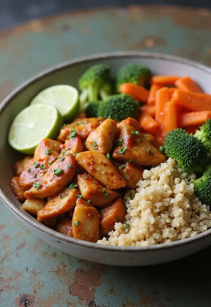 30 Spicy Honey Garlic Chicken Recipes That Balance Sweet & Heat 12 30 Spicy Honey Garlic Chicken Recipes That Balance Sweet & Heat - 11. Spicy Honey Garlic Chicken and Quinoa Bowl