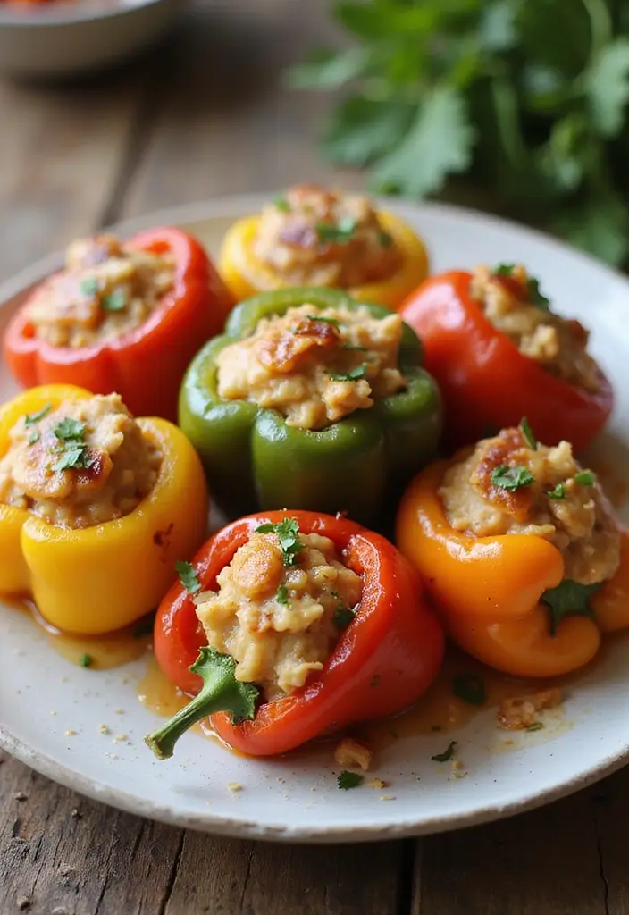 30 Spicy Honey Garlic Chicken Recipes That Balance Sweet & Heat 23 30 Spicy Honey Garlic Chicken Recipes That Balance Sweet & Heat - 22. Spicy Honey Garlic Chicken Stuffed Peppers