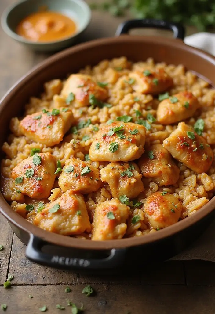 30 Spicy Honey Garlic Chicken Recipes That Balance Sweet & Heat 28 30 Spicy Honey Garlic Chicken Recipes That Balance Sweet & Heat - 27. Spicy Honey Garlic Chicken and Rice Casserole