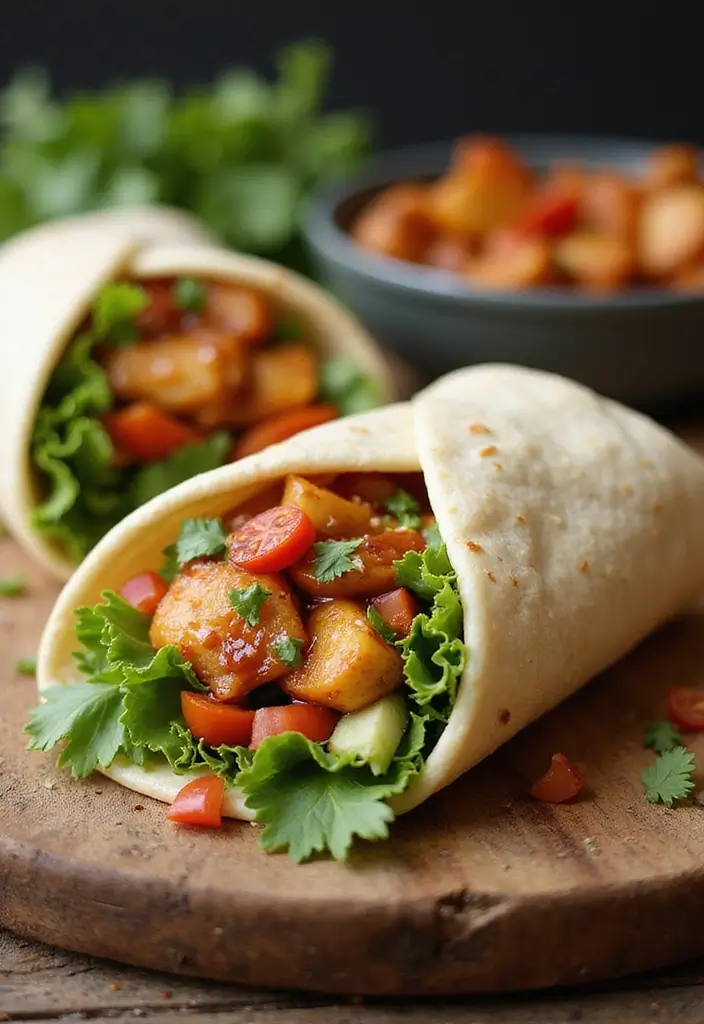 30 Spicy Honey Garlic Chicken Recipes That Balance Sweet & Heat 9 30 Spicy Honey Garlic Chicken Recipes That Balance Sweet & Heat - 8. Spicy Honey Garlic Chicken Wraps