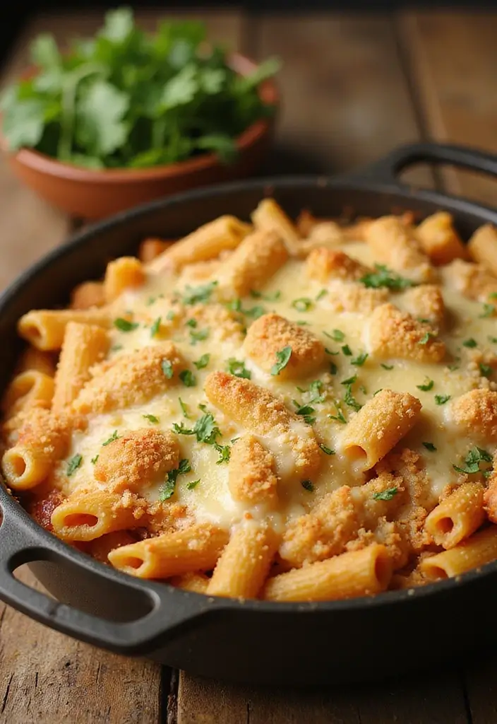 30 White Cheddar Chicken Pasta Recipes That Are Cheesy Heaven - 1. Creamy White Cheddar Chicken Pasta Bake