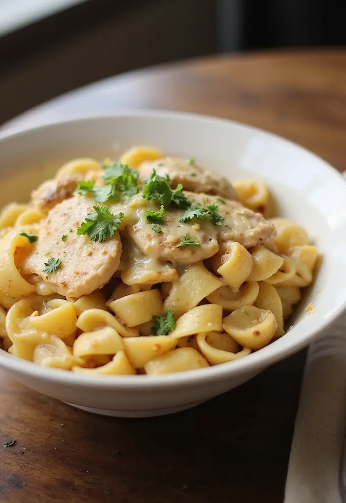 30 White Cheddar Chicken Pasta Recipes That Are Cheesy Heaven - 12. Garlic White Cheddar Chicken Pasta