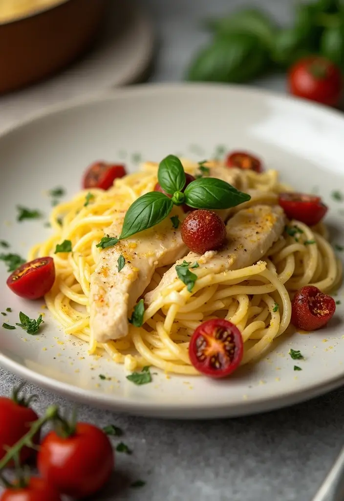 30 White Cheddar Chicken Pasta Recipes That Are Cheesy Heaven - 16. White Cheddar Chicken Pasta with Sun-Dried Tomatoes