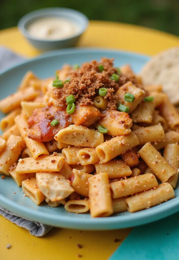 30 White Cheddar Chicken Pasta Recipes That Are Cheesy Heaven - 9. BBQ White Cheddar Chicken Pasta