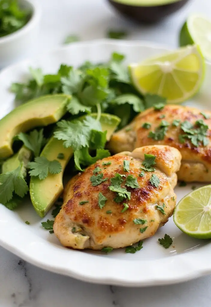 30 Whole30 Chicken Thigh Recipes That Are Protein-Packed & Tasty 11 30 Whole30 Chicken Thigh Recipes That Are Protein-Packed & Tasty - 10. Cilantro Lime Chicken Thighs