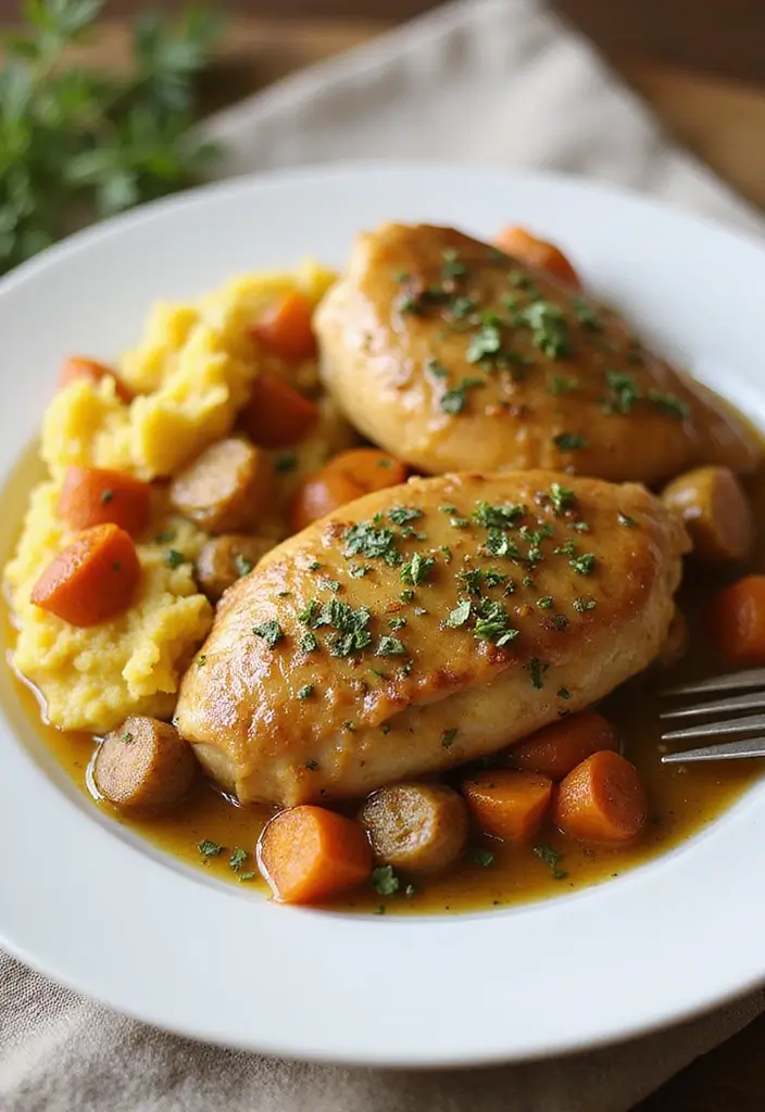 30 Whole30 Chicken Thigh Recipes That Are Protein-Packed & Tasty 12 30 Whole30 Chicken Thigh Recipes That Are Protein-Packed & Tasty - 11. Mustard Herb Chicken Thighs