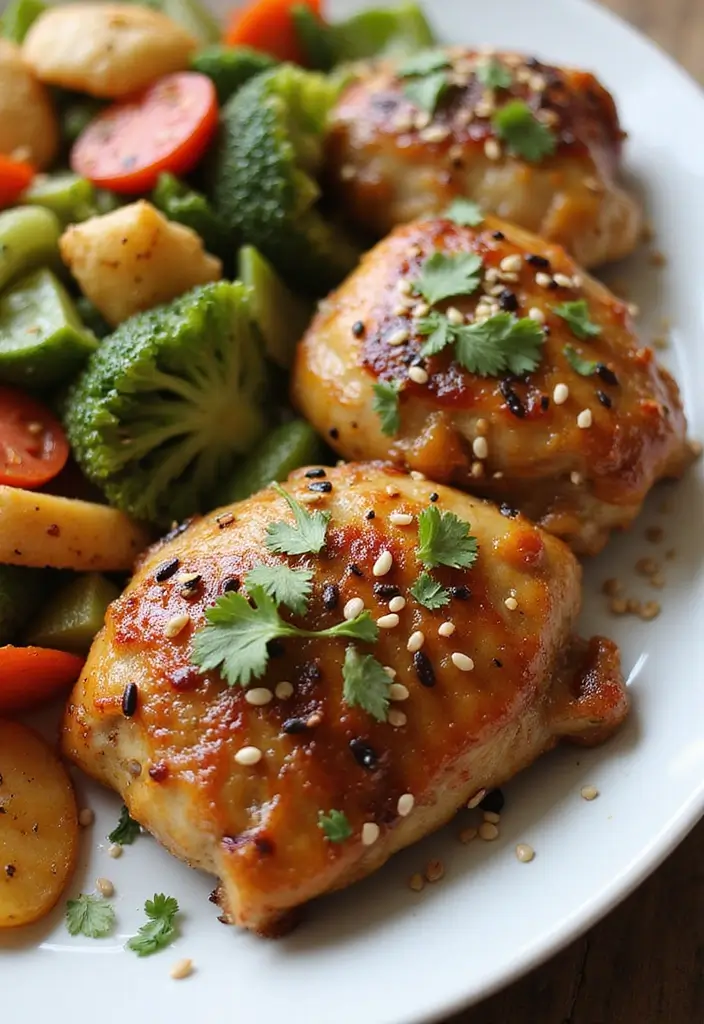 30 Whole30 Chicken Thigh Recipes That Are Protein-Packed & Tasty 26 30 Whole30 Chicken Thigh Recipes That Are Protein-Packed & Tasty - 25. Asian Ginger Chicken Thighs