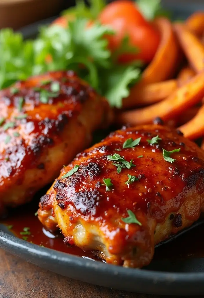 30 Whole30 Chicken Thigh Recipes That Are Protein-Packed & Tasty 27 30 Whole30 Chicken Thigh Recipes That Are Protein-Packed & Tasty - 26. BBQ Ranch Chicken Thighs