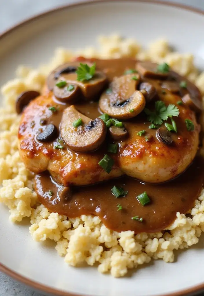 30 Whole30 Chicken Thigh Recipes That Are Protein-Packed & Tasty 5 30 Whole30 Chicken Thigh Recipes That Are Protein-Packed & Tasty - 4. Creamy Mushroom Chicken Thighs