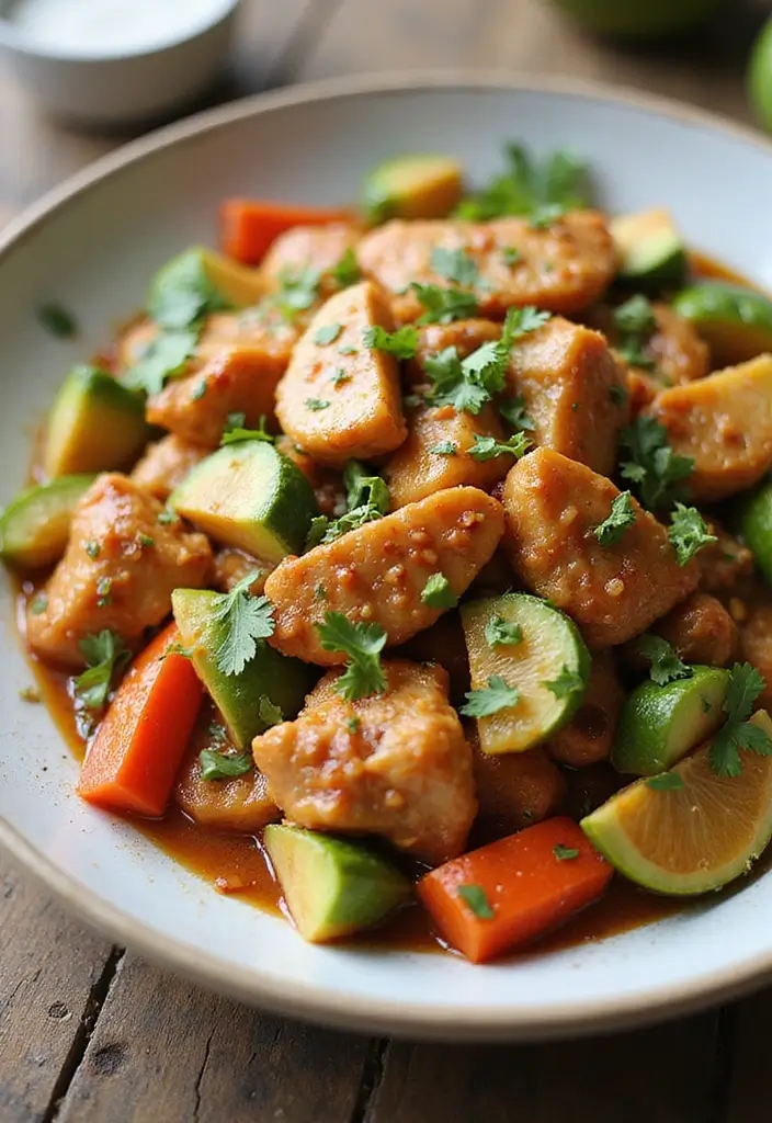 27 Healthy Chicken Stir Fry Recipes That Are Packed with Veggies 121 27 Healthy Chicken Stir Fry Recipes That Are Packed with Veggies - 18. Exotic Ginger Coconut Chicken Stir Fry