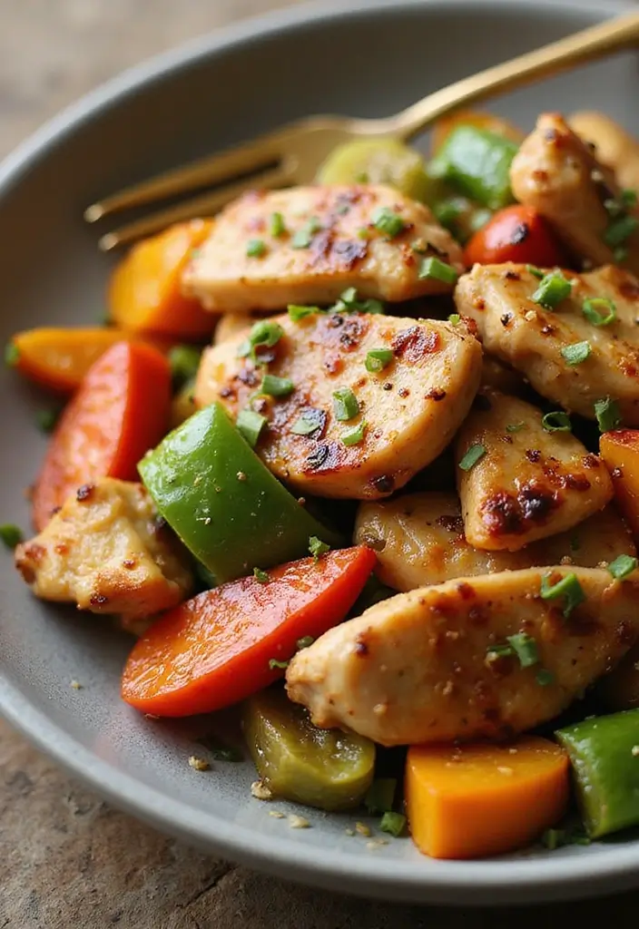27 Healthy Chicken Stir Fry Recipes That Are Packed with Veggies 149 27 Healthy Chicken Stir Fry Recipes That Are Packed with Veggies - 22. Roasted Garlic Chicken Stir Fry