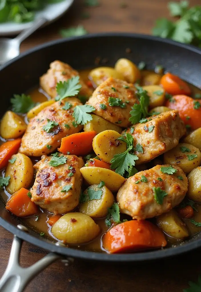 27 Healthy Chicken Stir Fry Recipes That Are Packed with Veggies 163 27 Healthy Chicken Stir Fry Recipes That Are Packed with Veggies - 24. Herb Butter Chicken Stir Fry