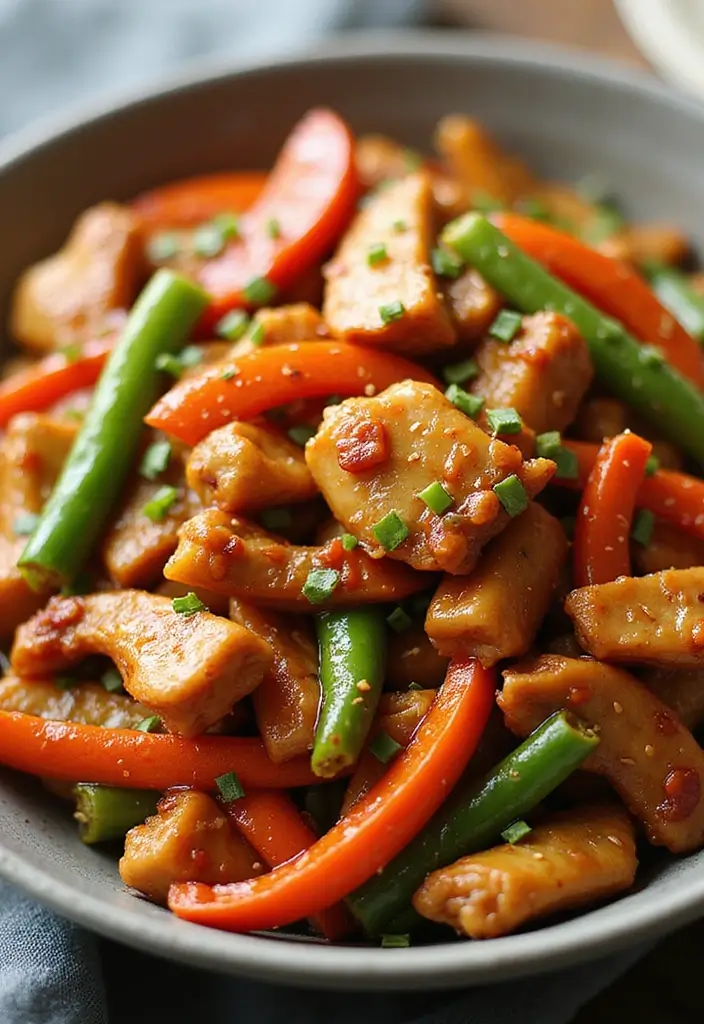 27 Healthy Chicken Stir Fry Recipes That Are Packed with Veggies 30 27 Healthy Chicken Stir Fry Recipes That Are Packed with Veggies - 5. Spicy Szechuan Chicken Stir Fry