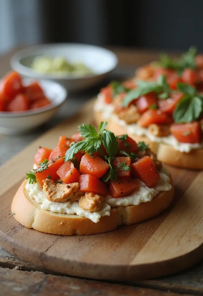 28 Leftover Rotisserie Chicken Meals That Are Quick and Delicious - 16. Chicken Bruschetta