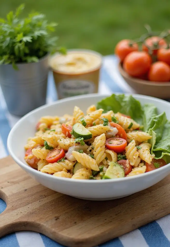 28 Sides for Rotisserie Chicken That Feel Homemade & Easy 79 28 Sides for Rotisserie Chicken That Feel Homemade & Easy - 12. Pasta Salad