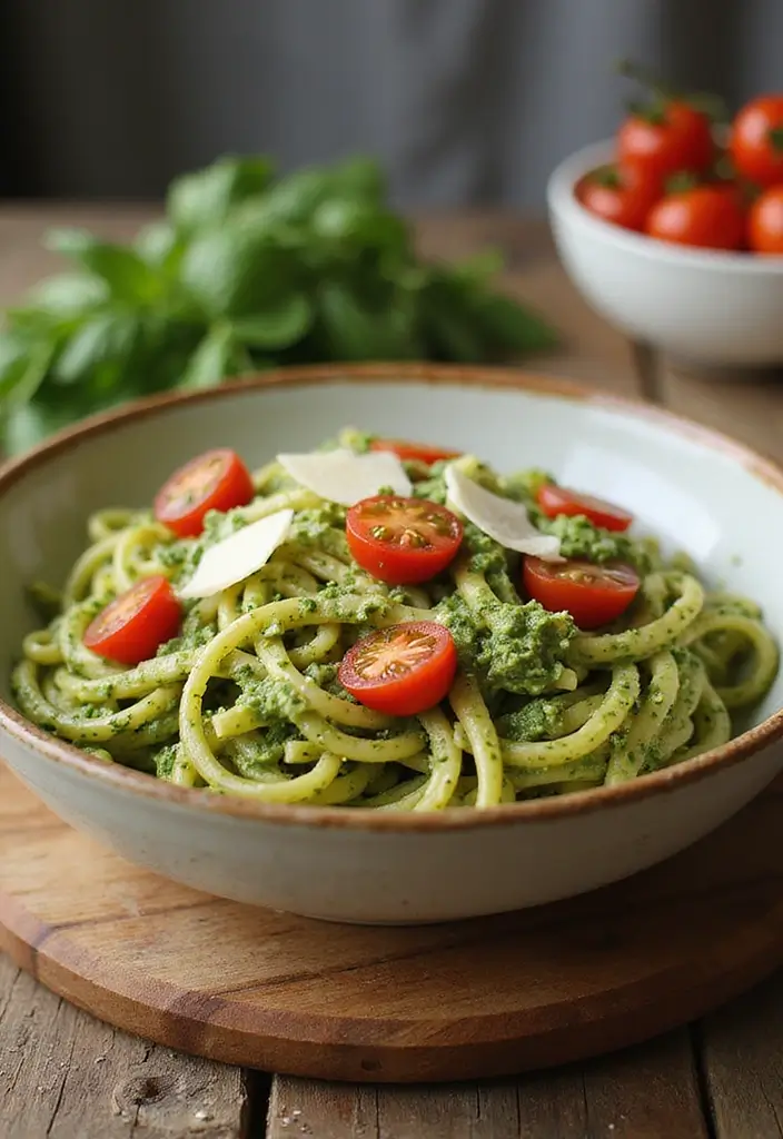 28 Sides for Rotisserie Chicken That Feel Homemade & Easy 166 28 Sides for Rotisserie Chicken That Feel Homemade & Easy - 25. Pesto Pasta